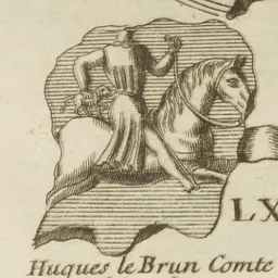 Portrait of Hugh XI of Lusignan