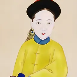 Portrait of First Class Female Attendant Chun