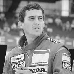 Portrait of Ayrton Senna