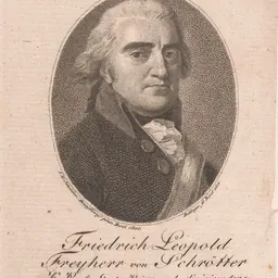 Portrait of Friedrich von Schrötter