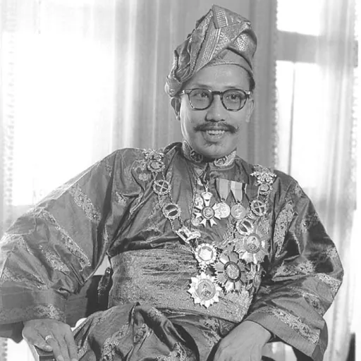 Portrait of Omar Ali Saifuddien III of Brunei