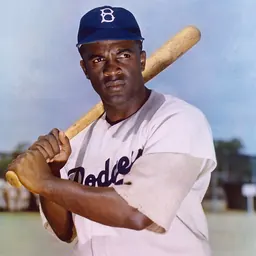 Portrait of Jackie Robinson
