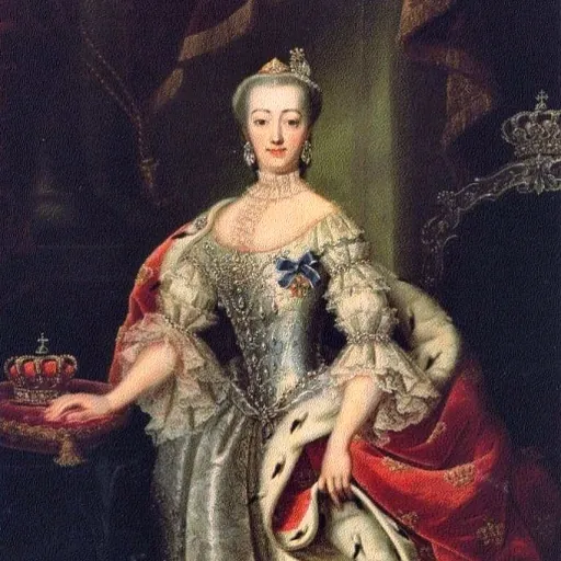 Portrait of Sophia Magdalene of Brandenburg-Kulmbach