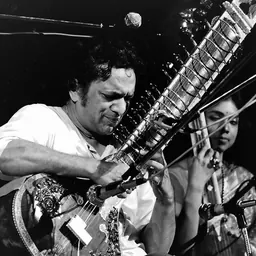 Portrait of Ravi Shankar