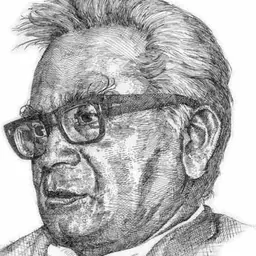 Portrait of Ram Manohar Lohia