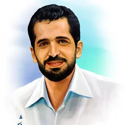 Portrait of Mostafa Ahmadi-Roshan
