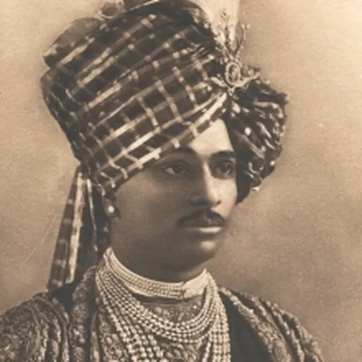Portrait of Lakhajirajsinhji II Bavajirajsinhji, 12th Thakore Saheb of Rajkot