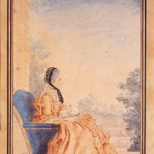 Portrait of Marie Anne de Vichy-Chamrond, marquise du Deffand