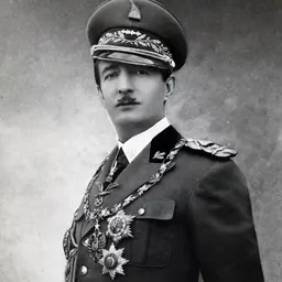 Portrait of Zog I of Albania