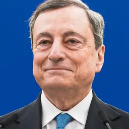 Portrait of Mario Draghi