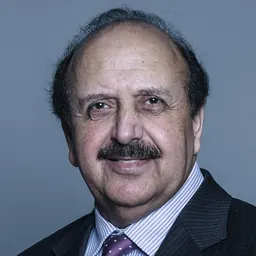 Portrait of Qurban Hussain, Baron Hussain
