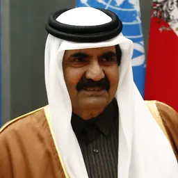 Portrait of Hamad bin Khalifa Al Thani