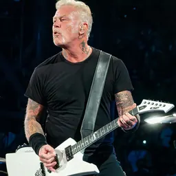 Portrait of James Hetfield
