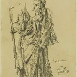 Portrait of Świętosława of Poland