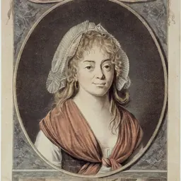 Portrait of Jeanne Charlotte Saint-Aubin