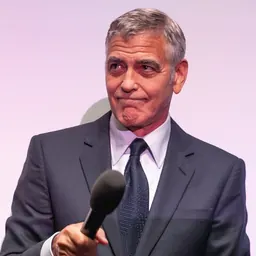 Portrait of George Clooney