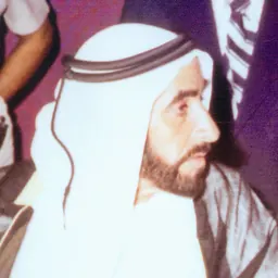 Portrait of Zayed bin Sultan Al Nahyan
