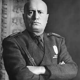 Portrait of Benito Mussolini