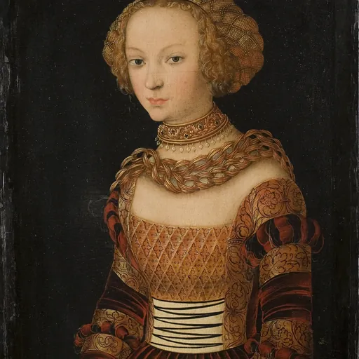 Portrait of Anne of Denmark, Electress of Saxony