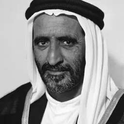 Portrait of Rashid bin Saeed Al Maktoum