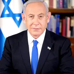 Portrait of Benjamin Netanyahu