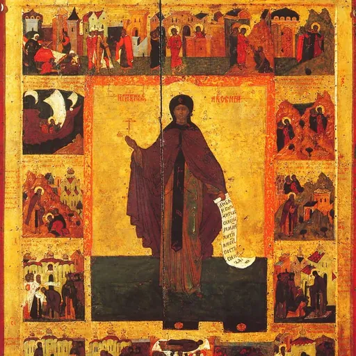 Portrait of Saint Xenia the Righteous of Rome