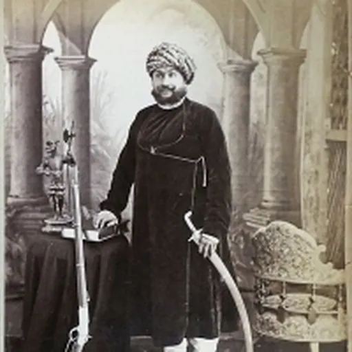 Portrait of Karansinhji II Vajirajji of Lakhtar